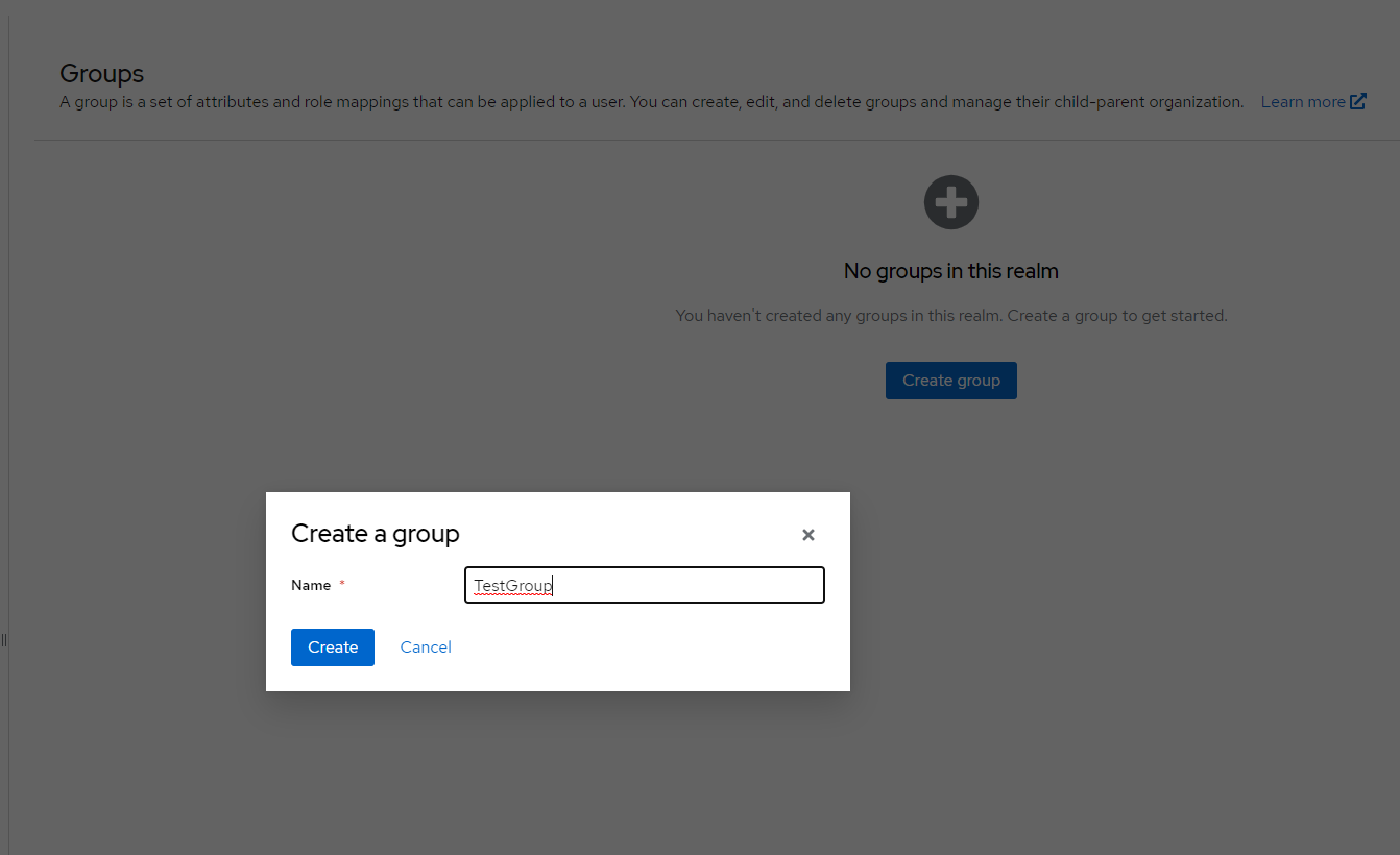 Create group step 2