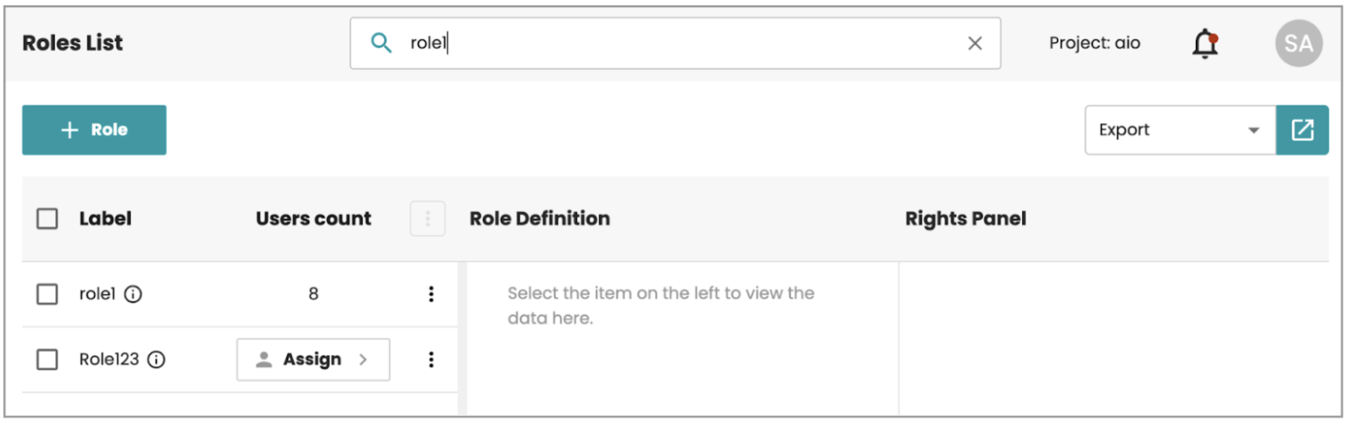 List roles